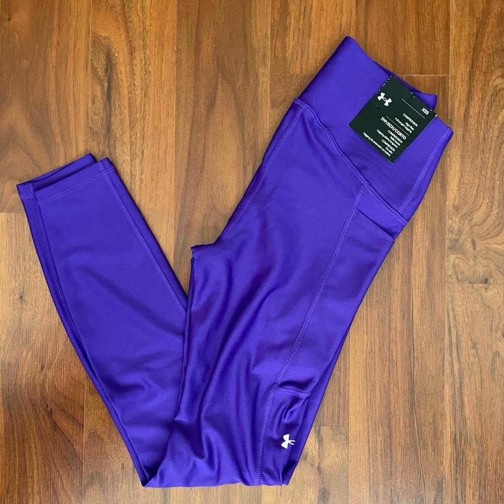 Under Armour Purple Leggings Athletic Fit